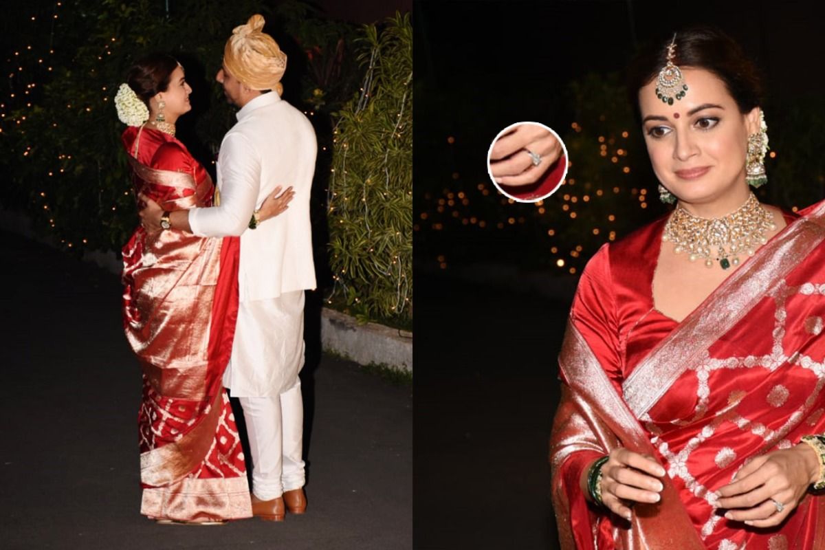 Dia Mirza Flaunts Her Big Diamond Wedding Ring While Posing For The Paps – Check Out