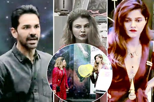 Bigg Boss 14: Rubina Dilaik Throws Water on Rakhi Sawant After She Calls Abhinav Shukla 'Pervert'