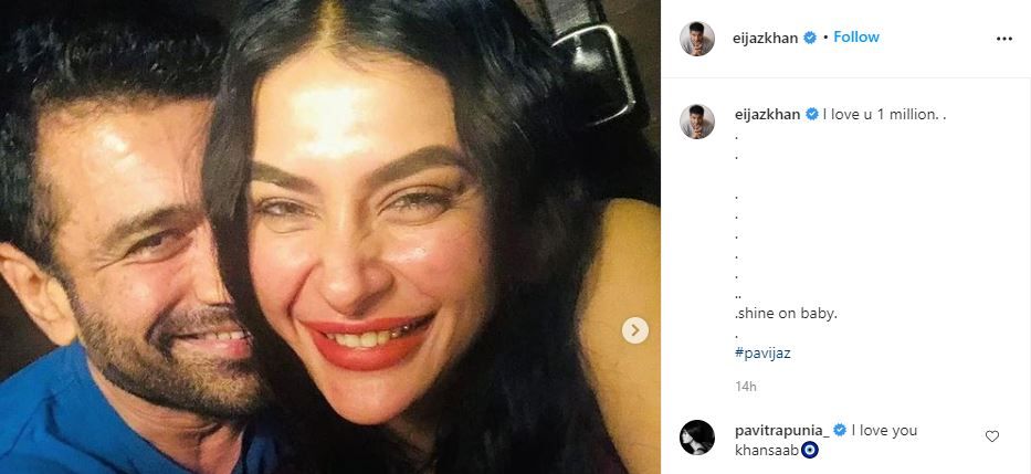 Pavitra Punia's Comment on Eijaz Khan's post