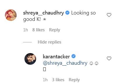 Karan Tacker and Shreya Chaudhry's conversations