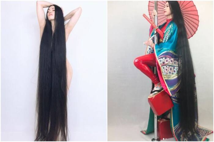 Real Life Japanese Rapunzel Has 6 Feet 3 Inch Long Locks Hasnt Had A