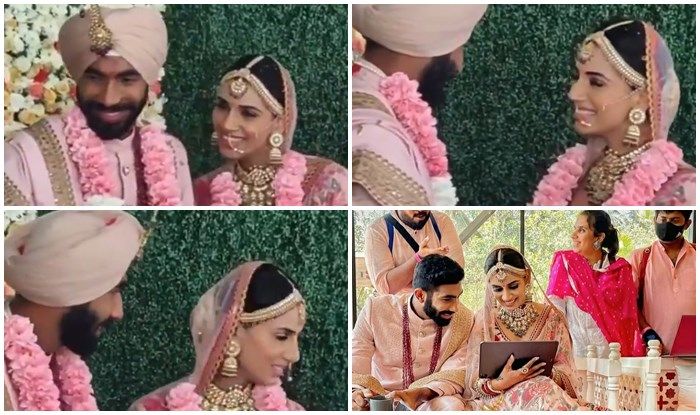 Jasprit Bumrah-Sanjana Ganesans Cute Exchanges During Marriage is Going Viral | Jasprit Bumrah ...