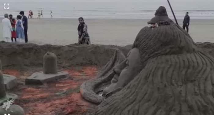 Lord Shiv Sand Art