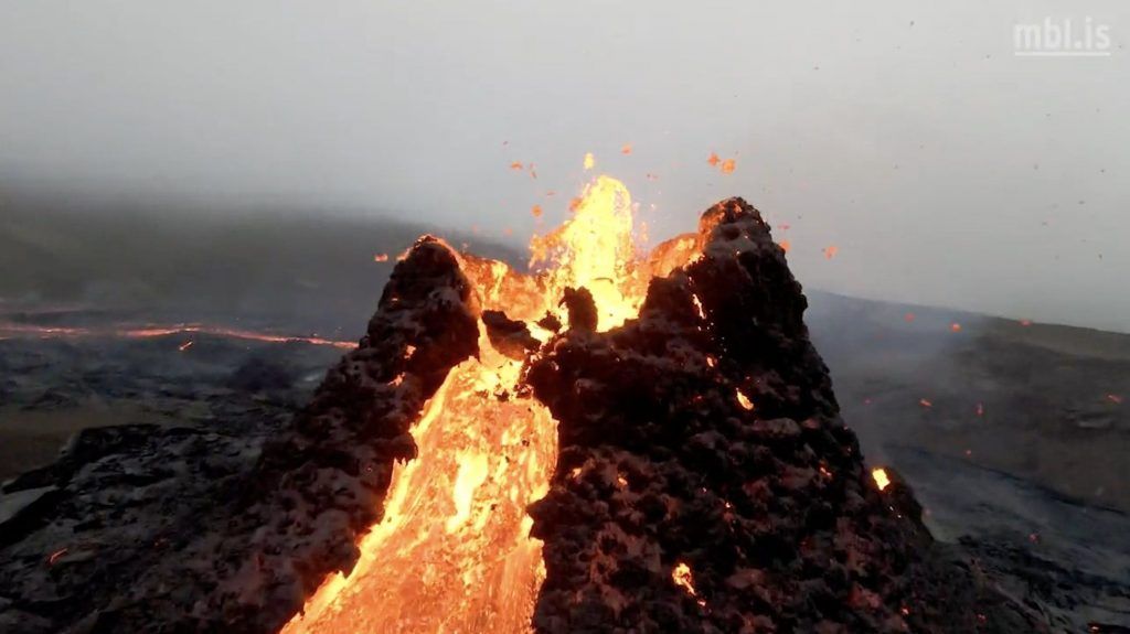 Photographer Sends Drone Over Erupting Volcano, Video Captures ...