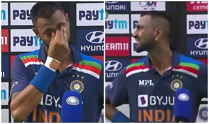 Krunal Pandya Gets Emotional, Breaks Down in Tears After ...