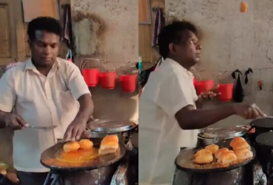 Viral Video: After Flying Dosa, Mumbai Eatery’s Flying Vada Pav is Impressing Netizens| Watch
