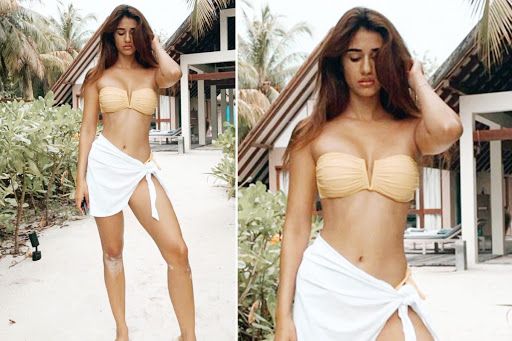 Disha Patani Looks Smoking Hot in Peach Bikini As She Flaunts Her Perfect Curves, Fans Go Gaga Over Her Sultry Look