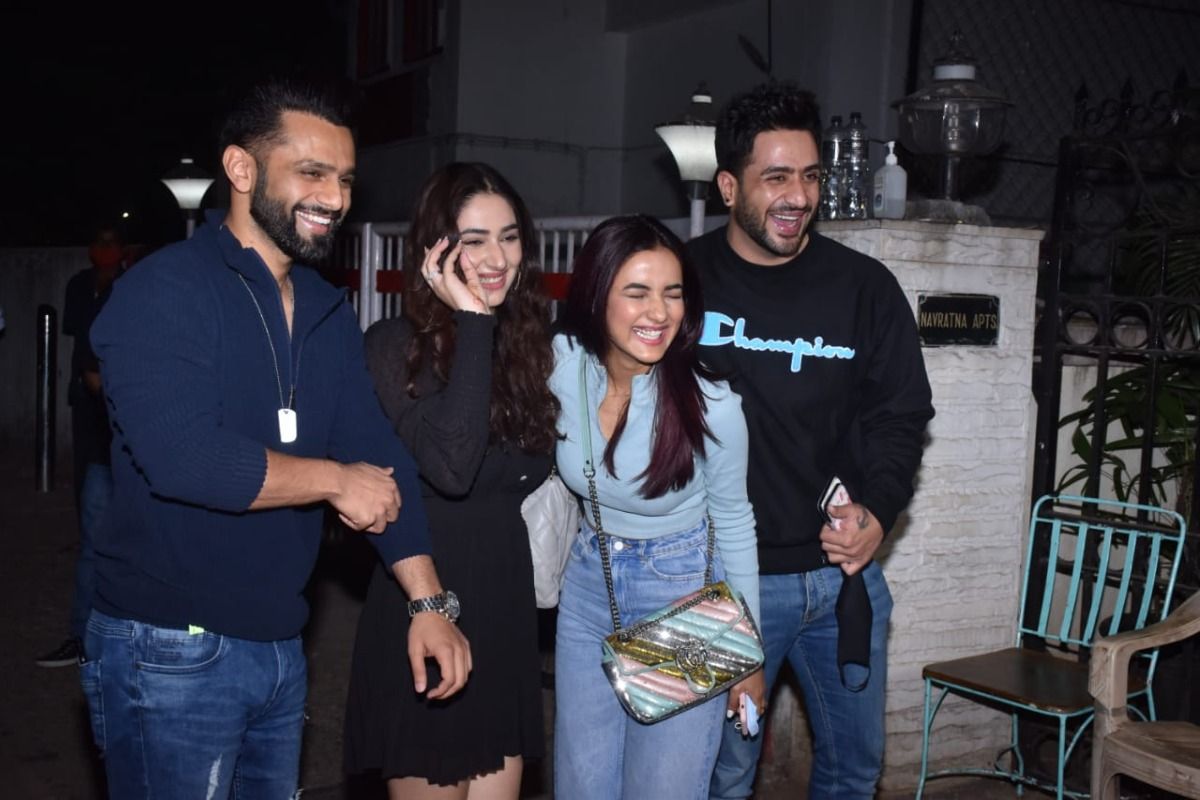 Rahul Vaidya And Aly Goni With Their Love Birds Disha Parmar And Jasmin Bhasin Meet For a Dinner Date in Mumbai –Check Pics