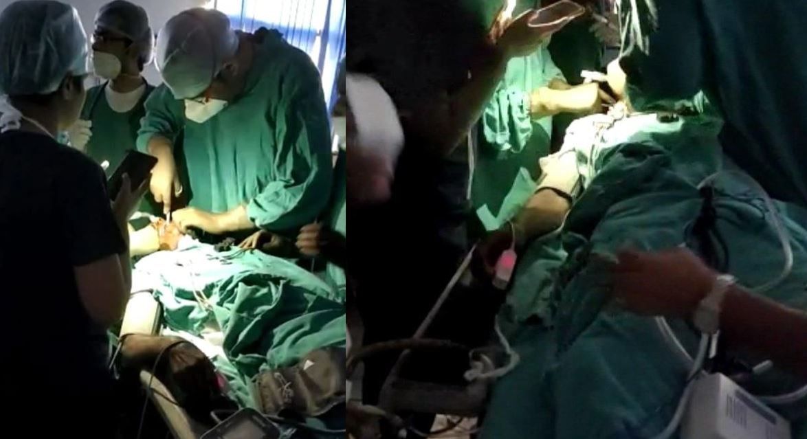 BHU's SSL Hospital Doctors Conduct Surgery During Power Cut by Using Mobile Flashlight, Pics Go Viral