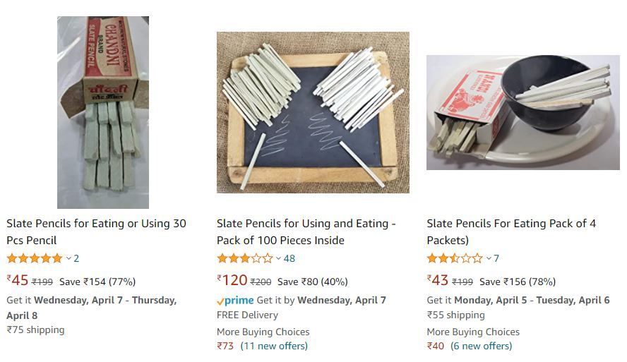 Chalk For Eating Put up For Sale on , Users Post Sarcastic Comments &  Slam Company For Enabling Eating Disorder