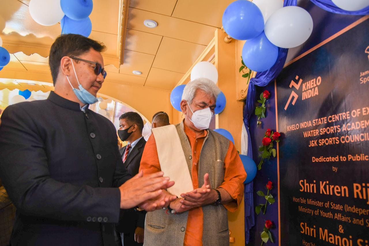 Sports Minister Kiren Rijiju Inaugurates Rowing Centre in Srinagar