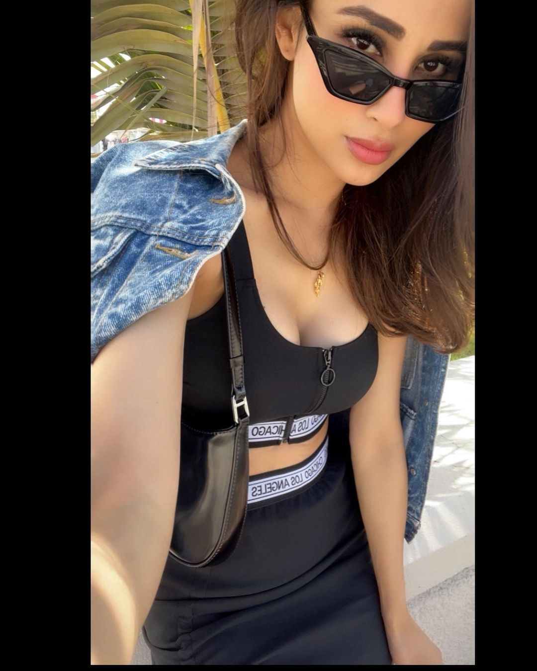 Mouni Roy Hot Photo In Black Dress 1