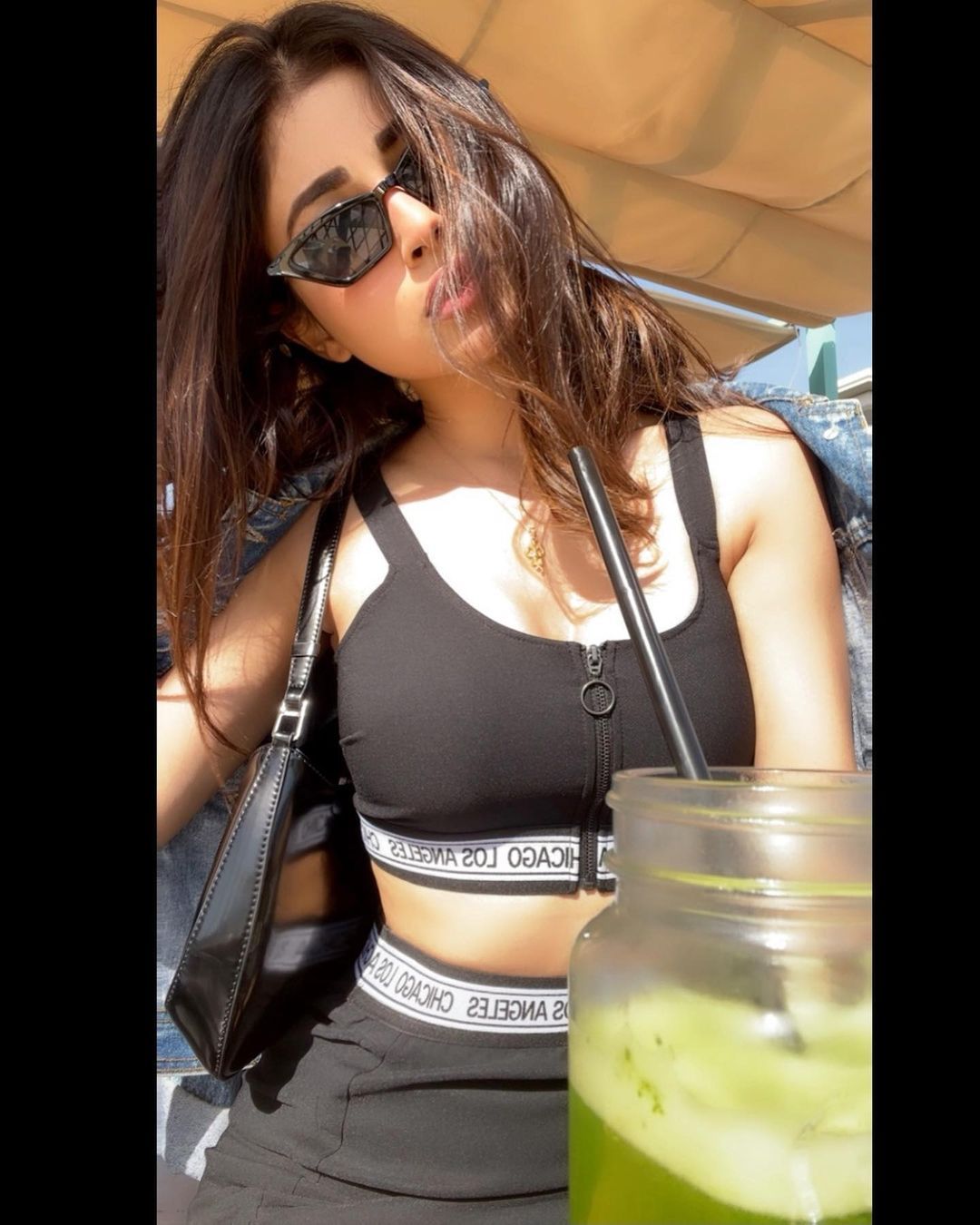 Mouni Roy Hot Photo In Black Dress 4