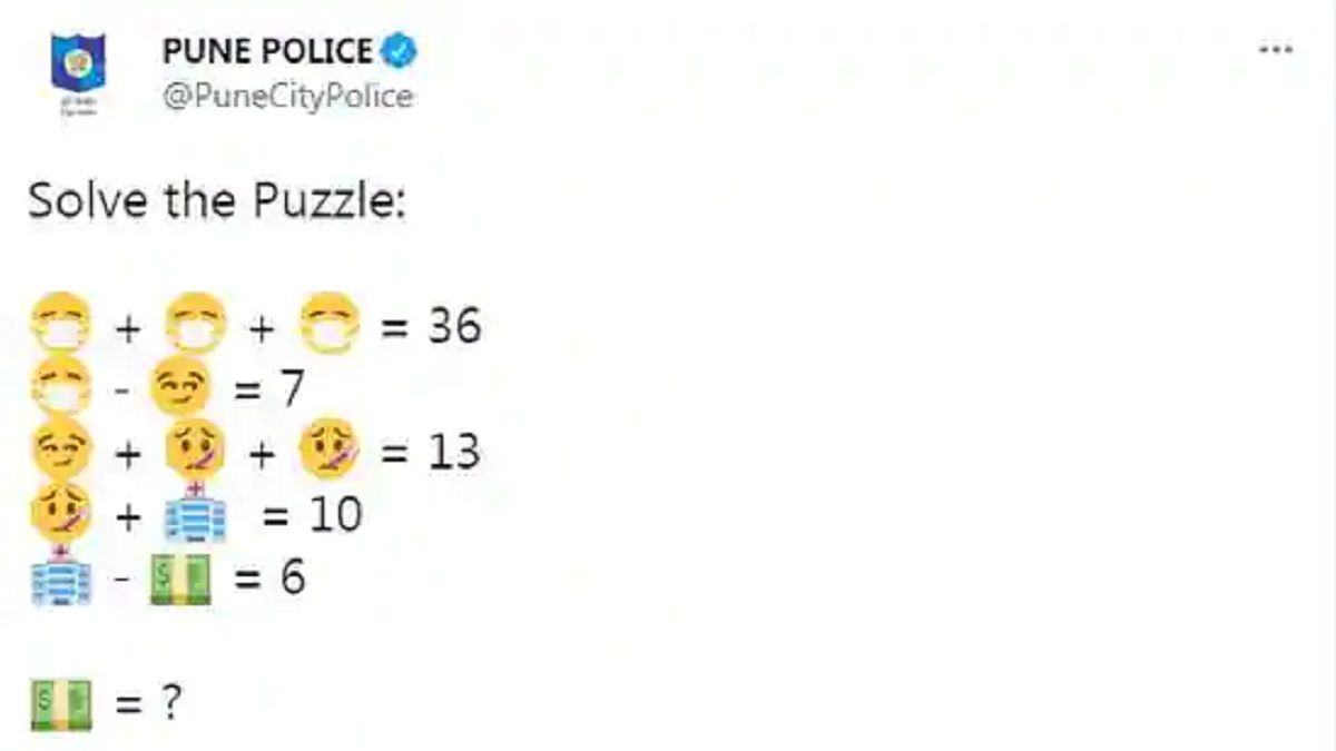 Pune police tweets hard-to-solve corona puzzle. Can you guess the message behind it?