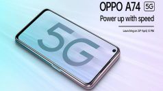 OPPO Set To Unveil A74 5G Smartphone on April 20; Check Price in India, Specifications