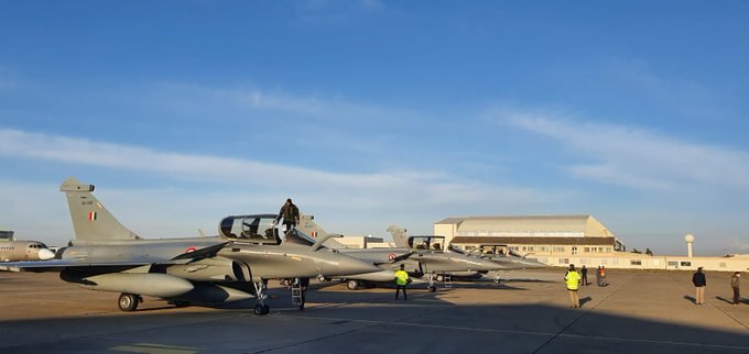 With the arrival of the three jets, the size of the Rafale fleet has increased to 14.