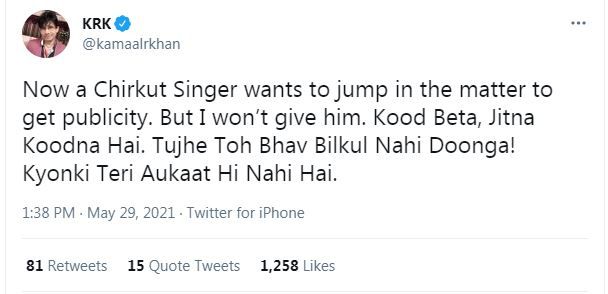 KRK Takes Dig at Mika Singh