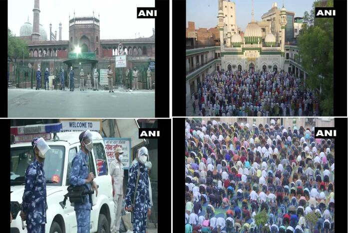 Eid Ul Fitr: कोरोना महामारी के बीच ईद-उल-फितर की नमाज, कहीं नियम मानें तो कहीं उड़ाई धज्जियां