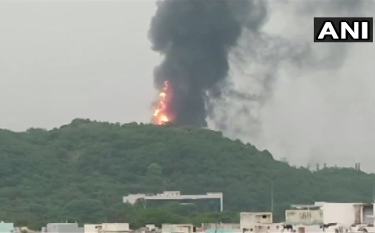 BREAKING | Andhra Pradesh: Fire Erupts at HPCL Plant in Visakhapatnam