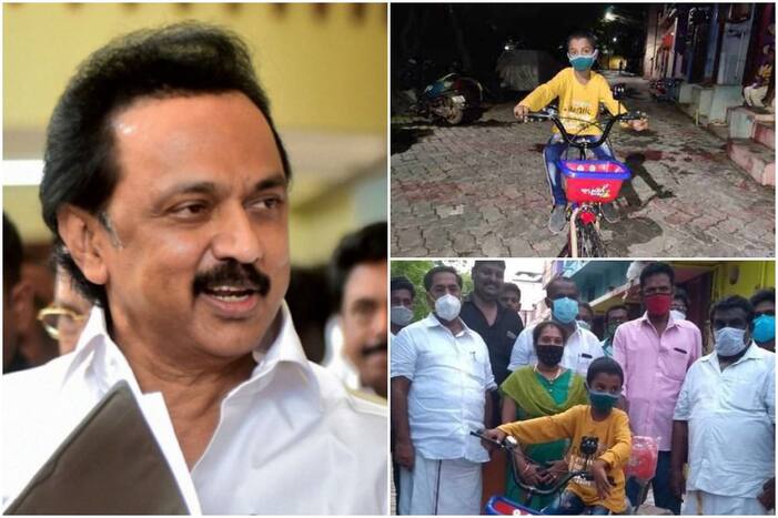 MK Stalin Gifts Bicycle to 7-Year-Old Madurai Boy Who Donated His Savings to COVID Fund