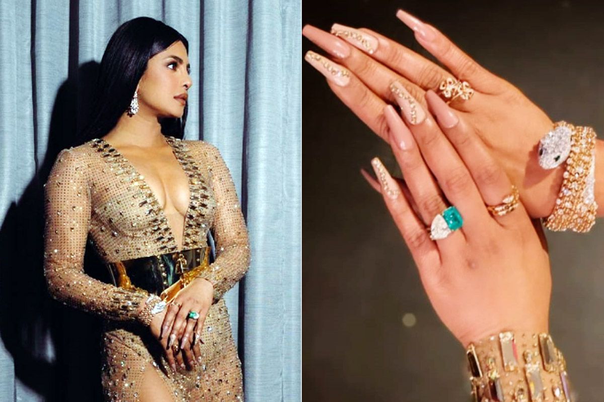 Priyanka Chopraxxxx - Priyanka Chopra Wore Jewellery Worth Rs 3.5 cr With Her Nude Dress at  Billboard