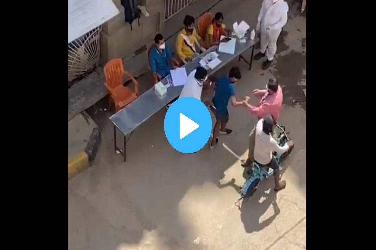 Bengaluru: Viral Video Shows BBMP Men Assault After He Mistook Covid Testing Queue For Vaccination