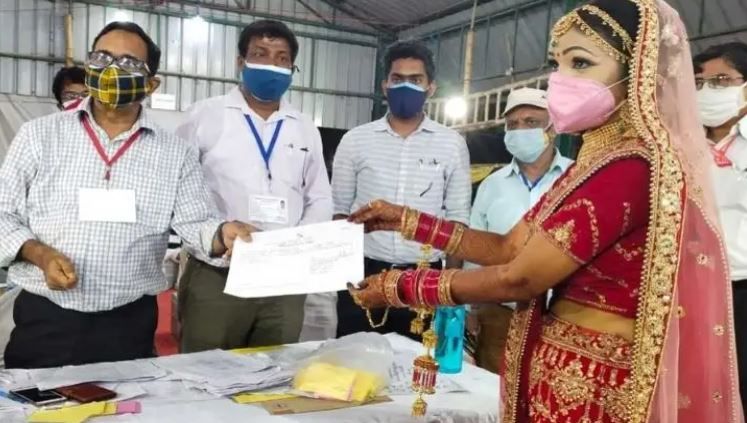 UP Bride Leaves Wedding Ceremony Midway to Get Her Victory Certificate After Winning BDC Seat | See Pics