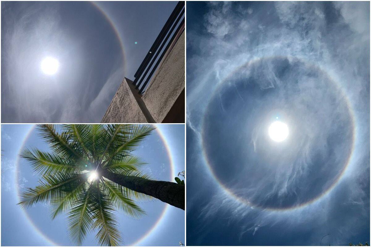 Sun Halo Unique Scenes Witnessed By Bengaluru Today Photo Viral What Is Sun  Halo