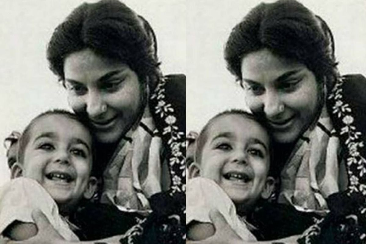 Young Sanjay Dutt Poses In Mom Nargis' Lap In This Never-Seen-Before