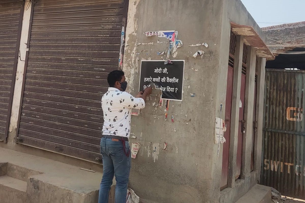 12 Arrested For Putting Posters Across Delhi Criticising PM Modi Over Vaccines