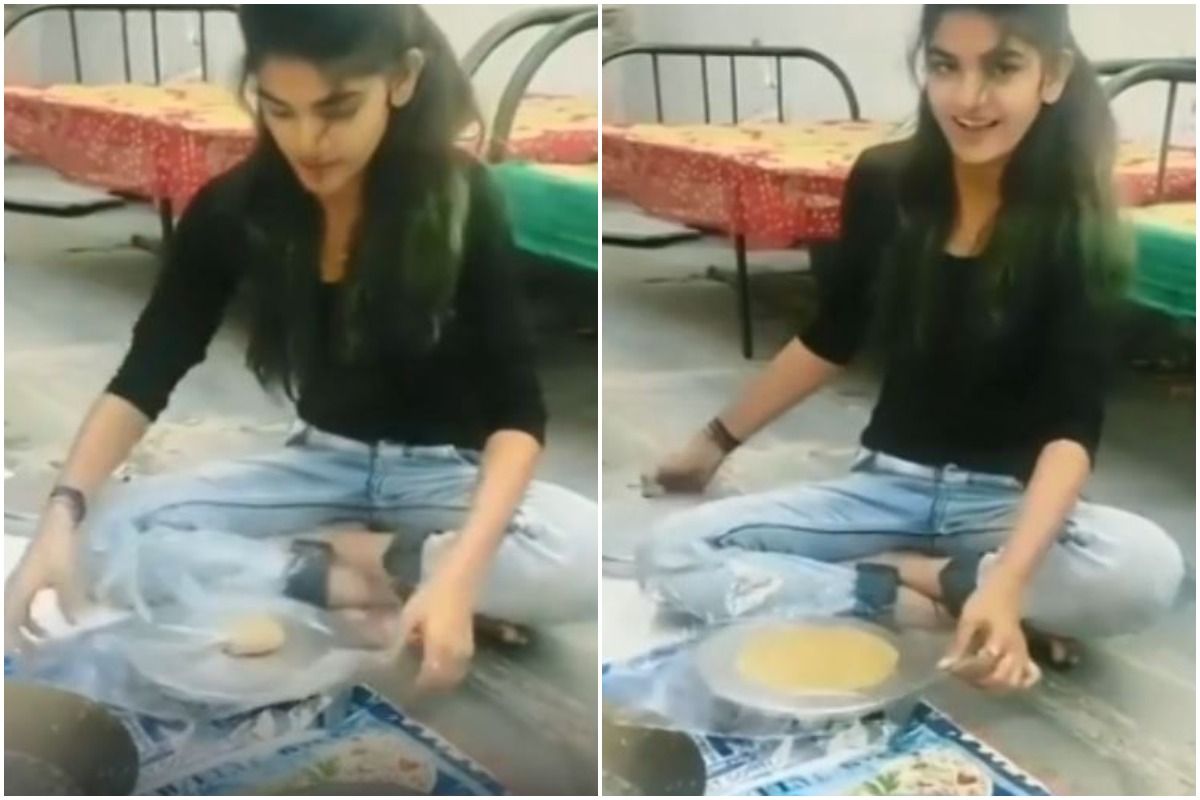 Viral Video: Girl Shows How to Roll a Round Roti Without Belan, Desi Jugaad Wins The Internet | Watch