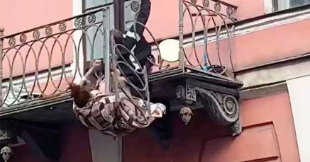 Viral Video: Couple Falls 25-Feet From Balcony While Fighting