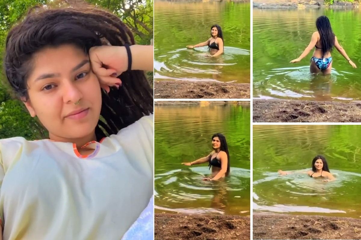 TMKOC Actor Nidhi Bhanushali Swims in River in Sizzling Bikini, Fans Say Sonu Tu Badal Gayi Re