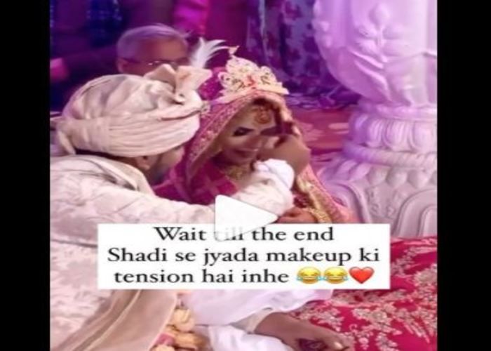 Groom Lovingly Helps Bride Fix Makeup On The Mandap. Watch Viral Video