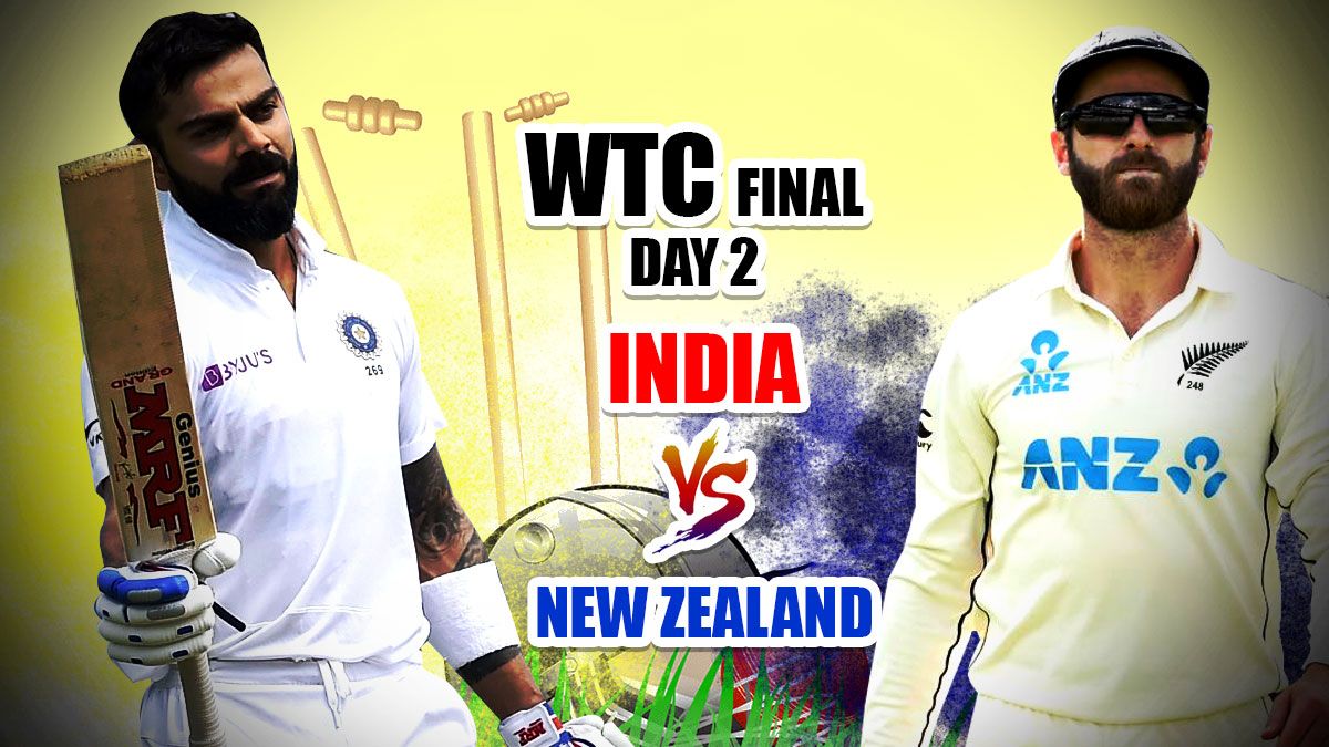 MATCH HIGHLIGHTS IND vs NZ WTC Final, Cricket Updates Day 2: Play Called Off; India 146/3 at STUMPS vs New Zealand