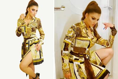Urvashi Rautela Ups The Glam Quotient in Rs 15 Lakh Versace Print