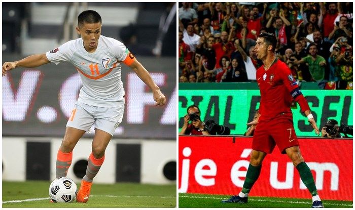 Sunil Chhetri Behind Cristiano Ronaldo in Active International Goal Scorer List