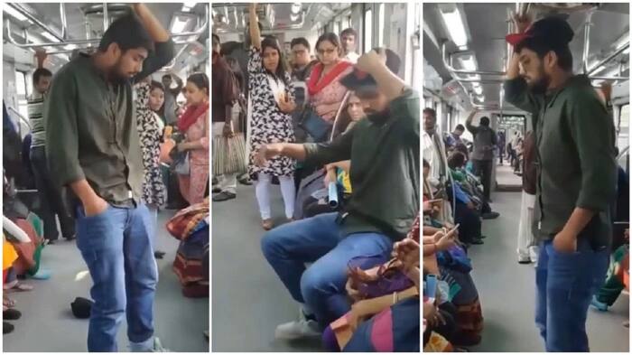 Man Uses This Bizarre Trick to Get a Seat in Crowded Metro. Watch Viral ...