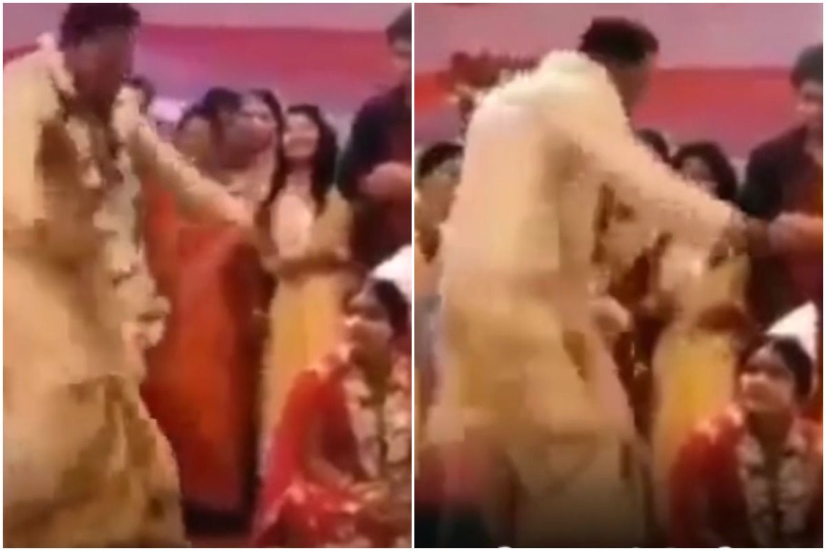 Viral Video: Groom Suddenly Starts Dancing in Middle of Wedding Rituals, Leaves Everyone Surprised | Watch
