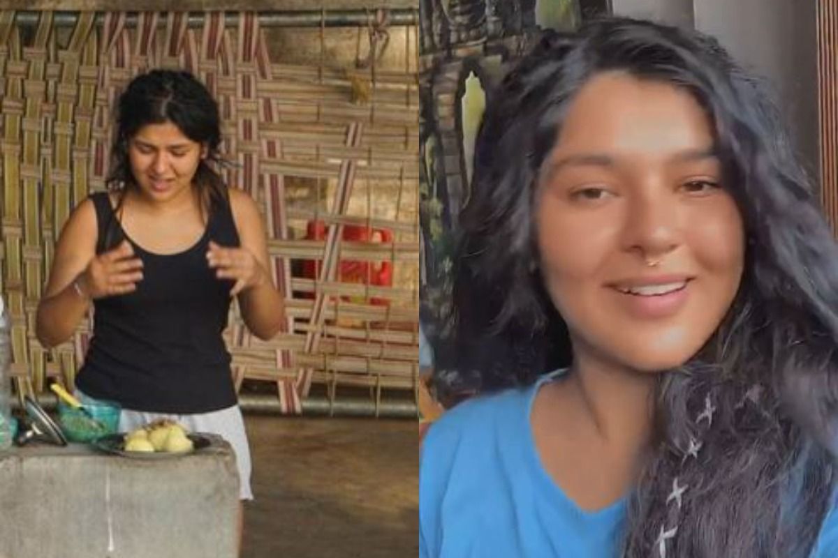 Taarak Mehta Ka Ooltah Chashmah Fame Nidhi Bhanushali Aka Sonu Struggles To Chop Potatoes As She Lives Village Life