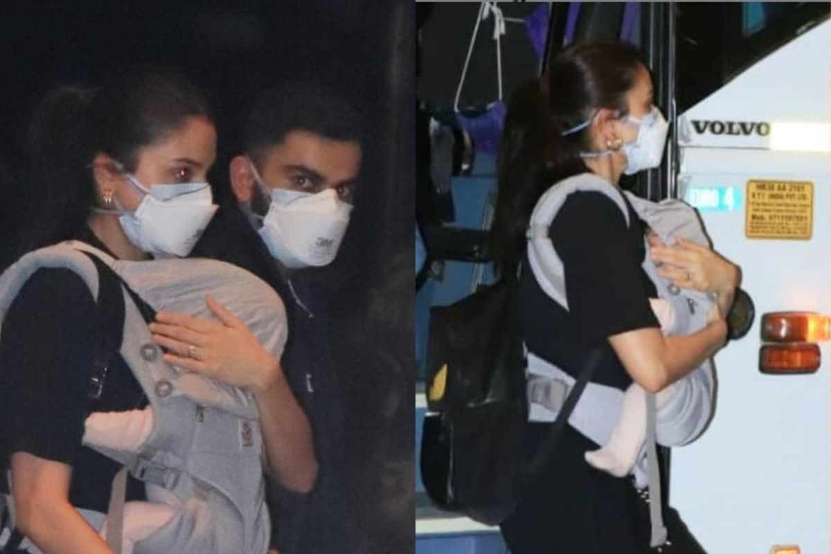 Anushka Sharma Holds Vamika in Her Arms as They Accompany Virat Kohli For World Test Championship, See Pics