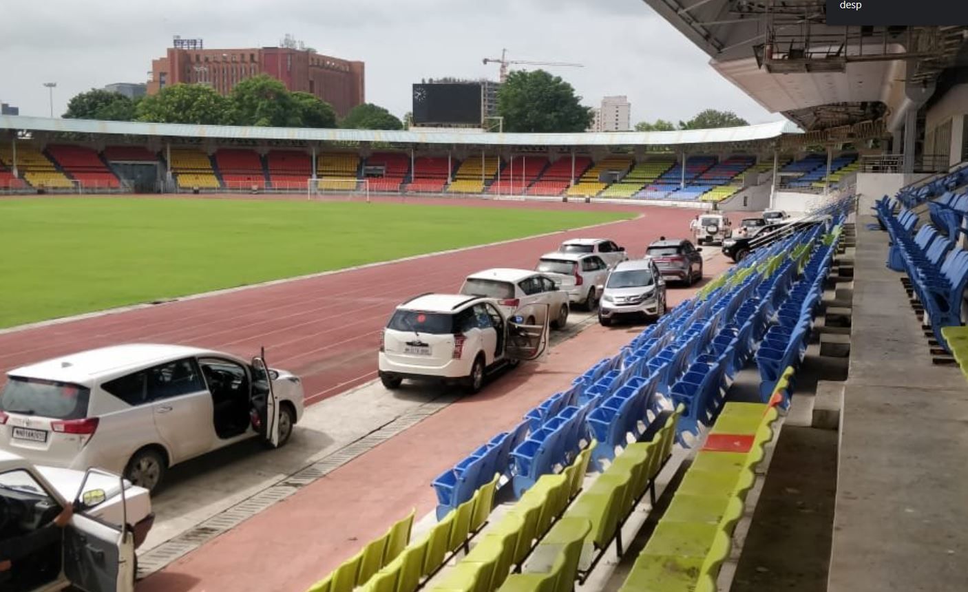 Athletic track at Pune’s Shiv Chhatrapati Sports Complex