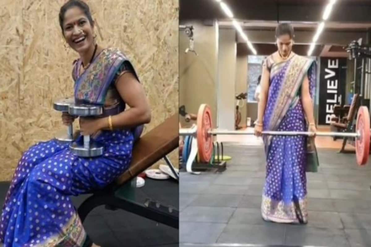 Viral Video: Pune Woman Does Push-ups & Weight Training Wearing a