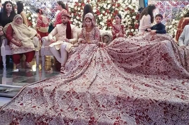 Our beautiful client Sam in a meticulously crafted Wellgroomed designed  wedding lehenga, where every intricate detail tells a tale of… | Instagram