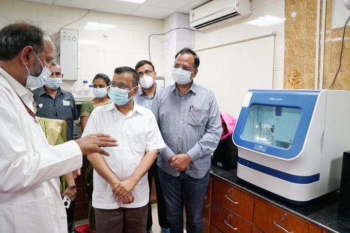 Kejriwal Inaugurates Genome Sequencing Lab at LNJP Hospital to Identify COVID Variants