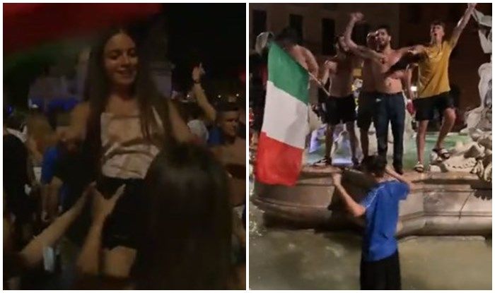 VIDEO: How Italian Fans Celebrated EURO 2020 Win in Rome