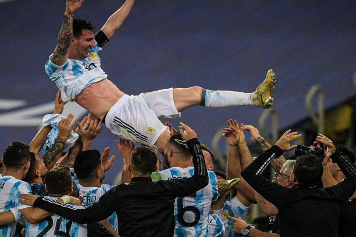 Lionel Messi Wins First International Title | VIDEO:How Lionel Messi And Argentina Celebrated Copa America 2021 Win After Beating Brazil 1-0 in Final