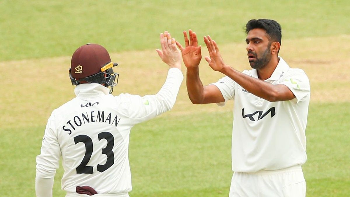 WATCH VIDEO: Ravichandran Ashwin Picks up Five-For in Surrey vs Somerset County Championship Match