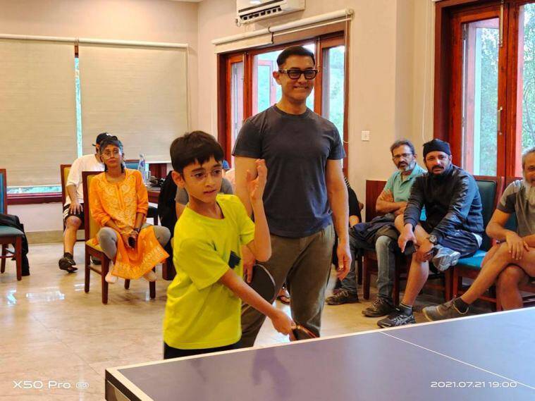 Aamir Khan, Kiran Rao, Son Azad Play Table Tennis on the sets of Laal Singh Chaddha