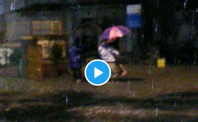 Humanity at its Best: Viral Video Captures Mumbai Cop Helping Injured Father and Daughter Reach to Safety Amid Heavy Rains | WATCH